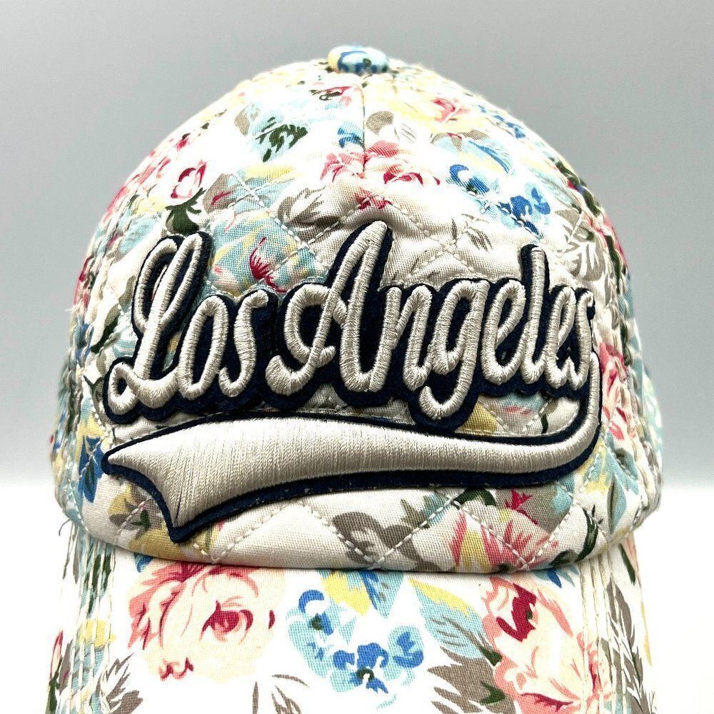 Robin Ruth Distressed Los Angeles Floral SnapBack hat - Picture 3 of 9
